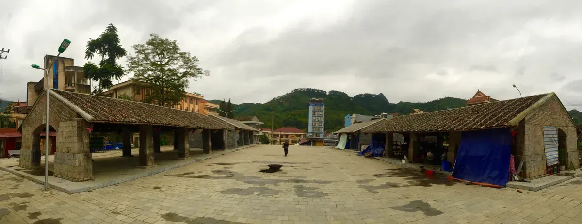The market in Dong Van town on a 4-Day Ha Giang Loop Tour